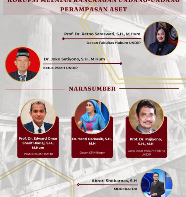 National Seminar: New Paradigms in Combating Corruption Through the Draft Asset Forfeiture Law